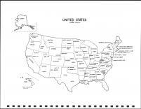 United States Map, Union County 1992